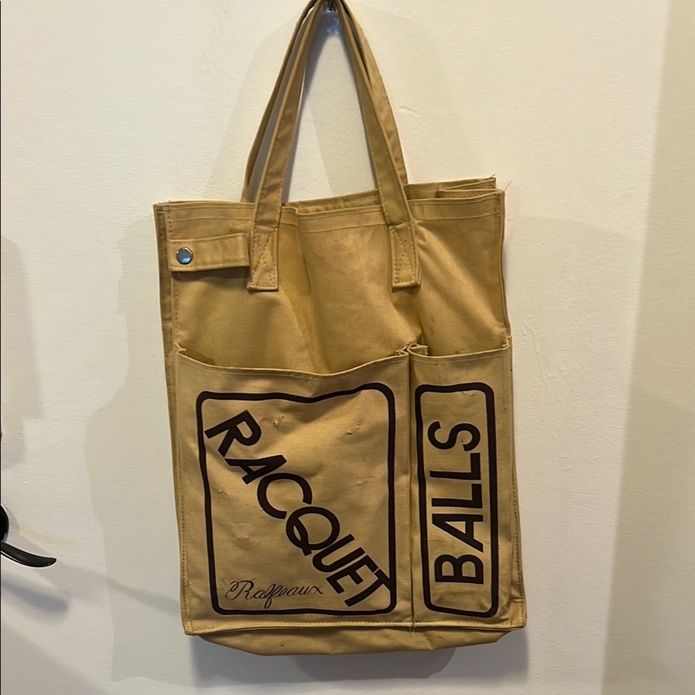 Vintage Racquet Ball Bag